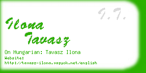 ilona tavasz business card